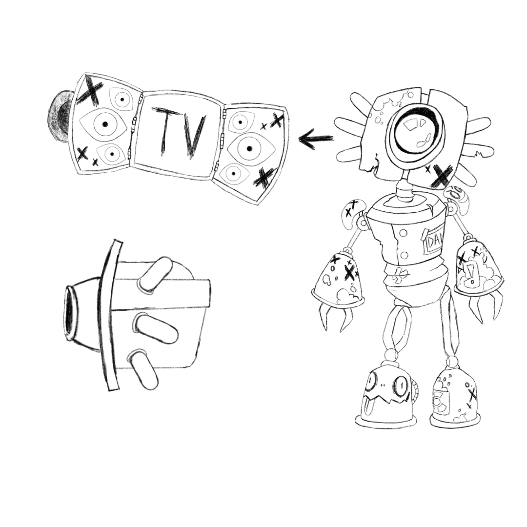 Premier croquis du robot