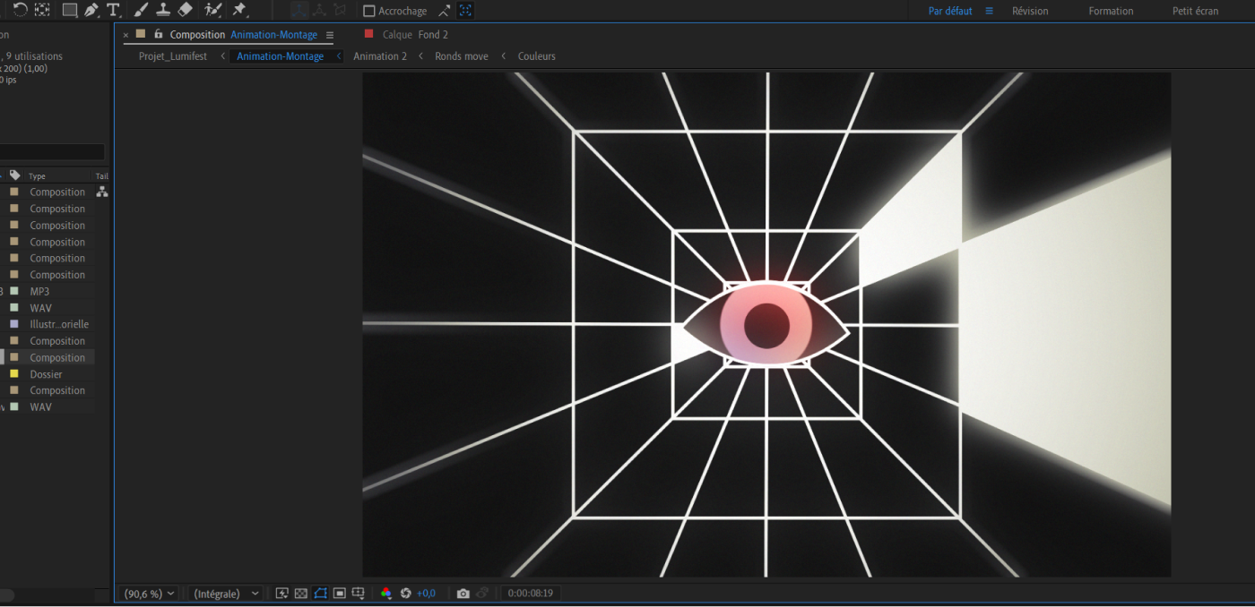 Image du projet After Effects